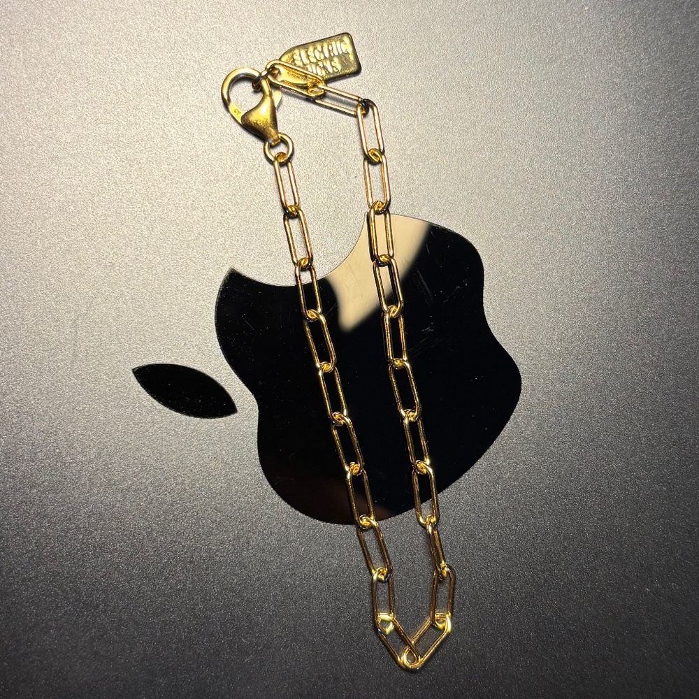 Electric Picks Jet Set Paperclip Bracelet 14K filled